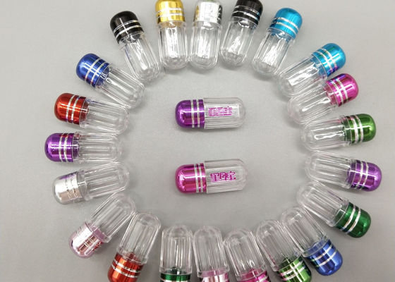 ขวดแคปซูลพลาสติกยา 12mm PS Mini Pill Case