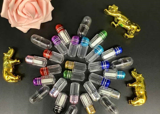 Polypropylene Empty Capsule Shells 1g พร้อมฝาอลูมิเนียมกลม