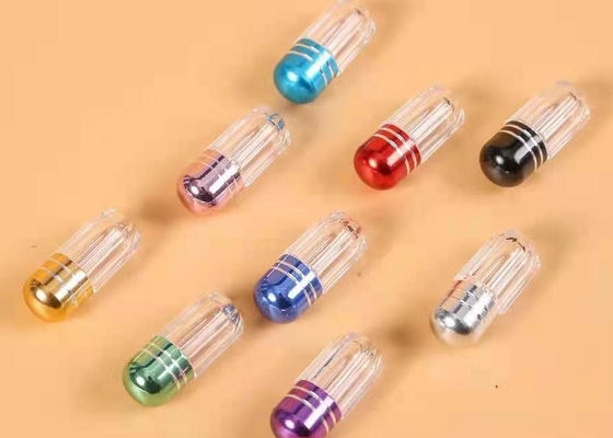 ขวดพลาสติกสีดำ 2g พร้อมฝาโลหะ 12mm Bullet Shell
