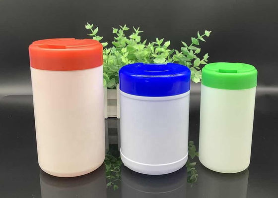HDPE Wet Wipes Buckets ISO9001 Cylinder Wet Wipes บรรจุภัณฑ์ขวด