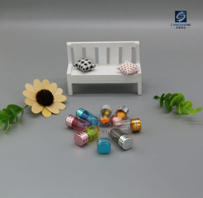 PS ขวดแคปซูลเดี่ยว SGS Rhino Pills Empty Capsule Shells