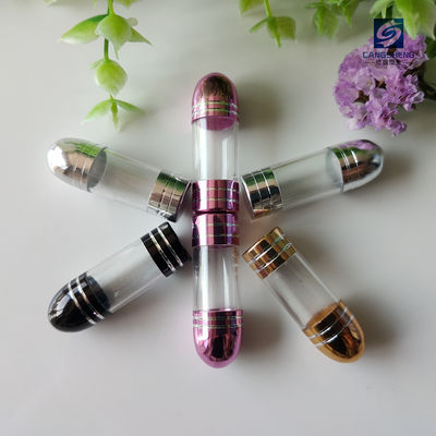 ขวดพลาสติกสีม่วงพร้อมฝาโลหะ SGS 2g Bullet Shape