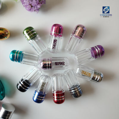 ขวดแคปซูลเดี่ยวหกเหลี่ยม 12mm 2g Rhino Pills Bottle