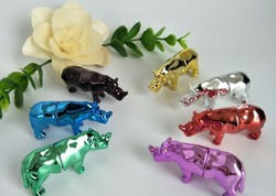 ขวดแคปซูลเปล่า 3D พลาสติก ABS 150K Rhino Gold Capsule