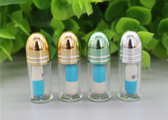 เปลือกแคปซูลเปล่าสีทอง PS พลาสติก 2g ขวดยาใส
