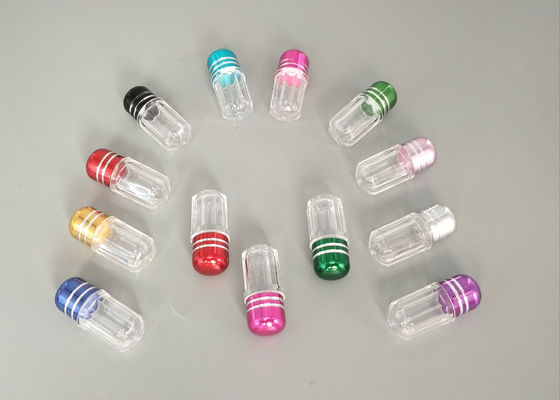 PS ขวดยาพลาสติกใสบรรจุภัณฑ์แคปซูลเดียว OEM