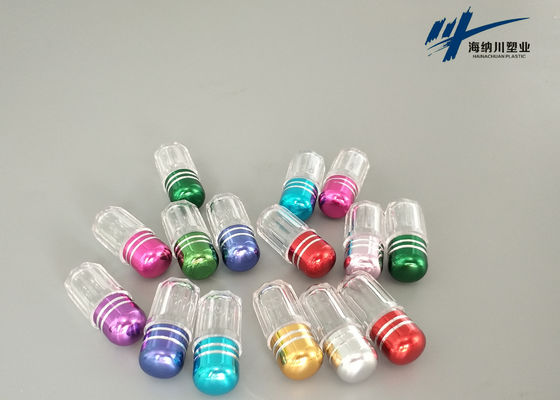 PS ขวดยาพลาสติกใสบรรจุภัณฑ์แคปซูลเดียว OEM