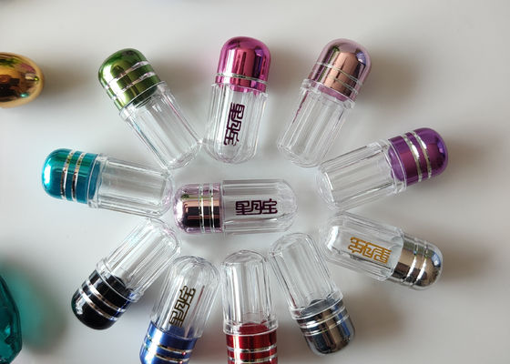 Rhino 8 Pink Empty Capsule Shells 33mm รูปทรงกระบอก