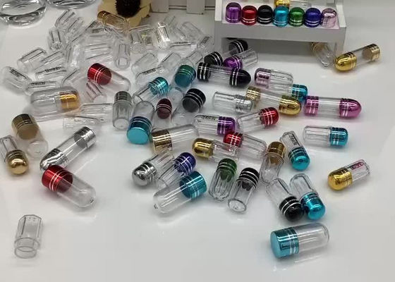 บรรจุภัณฑ์ยาพลาสติกขนาดเล็ก OEM 14 มม. ขวดบรรจุภัณฑ์แคปซูล
