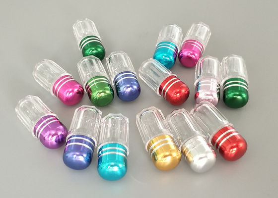 ขวดพลาสติกขนาด 3g ขนาด 13 มม. พร้อมฝาโลหะใส Blister Empty Capsule Shell