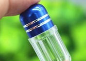 ขวดพลาสติกขนาด 3g ขนาด 13 มม. พร้อมฝาโลหะใส Blister Empty Capsule Shell