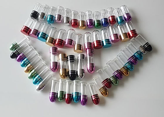 ขวดยาขนาดเล็ก 33 มม. กระสุนเชลล์ 13 มม. แคปซูลแรดสีน้ำเงิน
