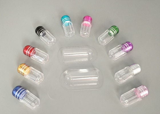 ขวดยาขนาดเล็ก 33 มม. กระสุนเชลล์ 13 มม. แคปซูลแรดสีน้ำเงิน