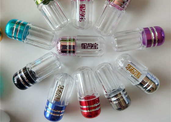 ขวดยาขนาดเล็ก 33 มม. กระสุนเชลล์ 13 มม. แคปซูลแรดสีน้ำเงิน