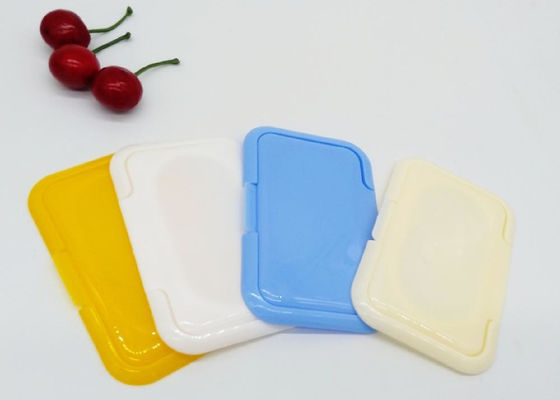 ฝาปิดผ้าเช็ดทำความสะอาดเปียก ISO9001 98 มม. Childproof Flip Top Cap