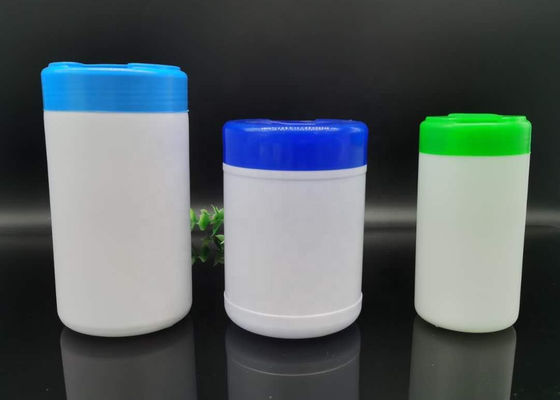 HDPE Wet Wipes Buckets ISO9001 Cylinder Wet Wipes บรรจุภัณฑ์ขวด