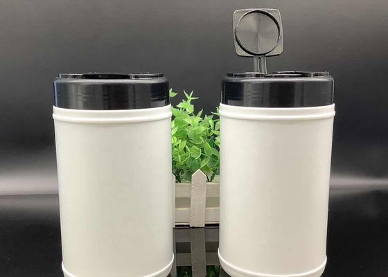 HDPE Wet Wipes Buckets ISO9001 Cylinder Wet Wipes บรรจุภัณฑ์ขวด
