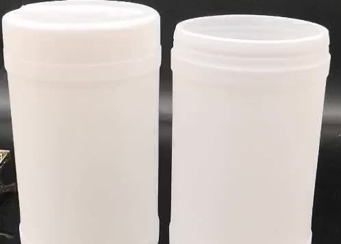 100pcs HDPE Wet Wipe Canister แอลกอฮอล์เช็ดขวดเป็นมิตรกับสิ่งแวดล้อม