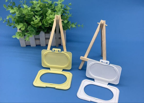 ฝาปิดผ้าเช็ดทำความสะอาดเปียก ISO9001 98 มม. Childproof Flip Top Cap