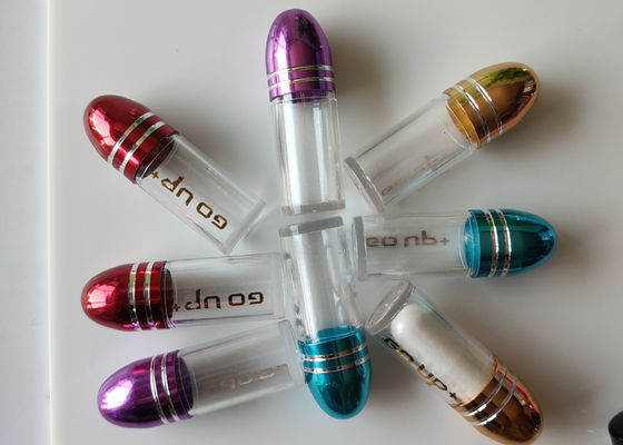 ขวดพลาสติกสีม่วงพร้อมฝาโลหะ SGS 2g Bullet Shape